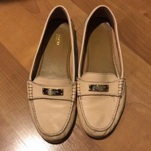 Peach Coach Leather Loafers